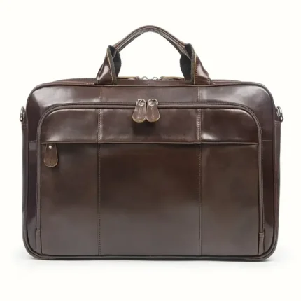 Premium Leather Business Briefcase for Professionals